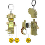 LEGO® Minifigure privezak za ključeve sa svetlom: Tip u kostimu triceratopsa