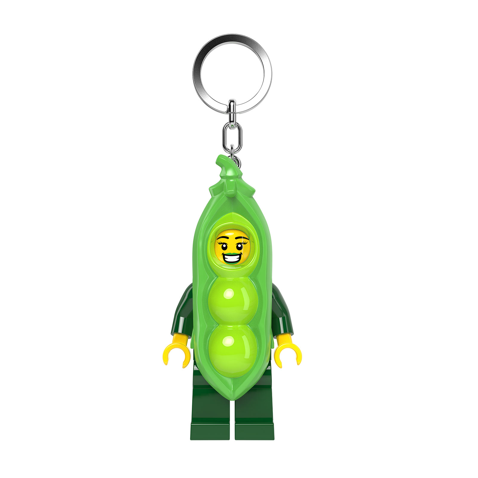 LEGO® Minifigure privezak za ključeve sa svetlom: Devojka u grašak kostimu LEGO® Minifigure privezak za ključeve sa svetlom: Devojka u grašak kostimu
